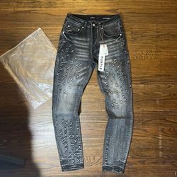 Purple Brand Monogran BIk Denim Jeans