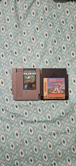 Nes Games R.b.i Baseball And 10 Yard Fight