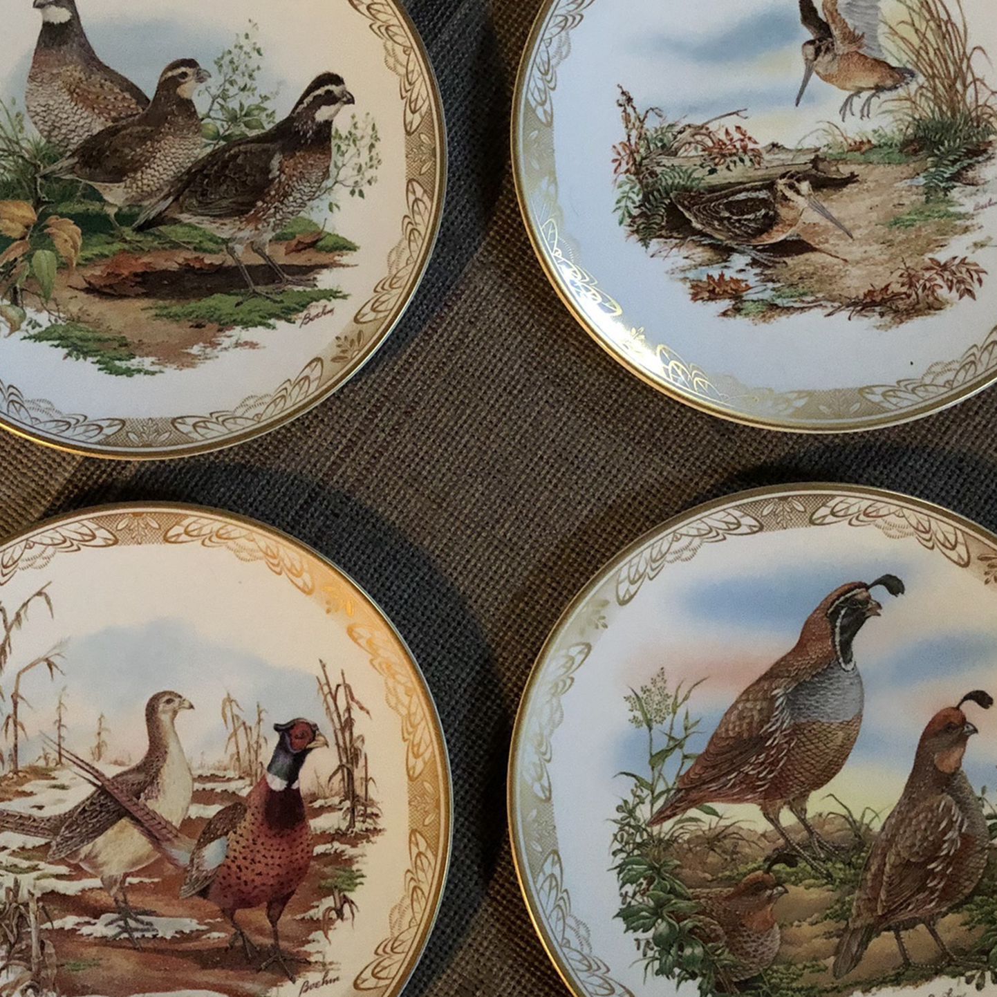 Boehm Porcelain Plate Wildlife Collection