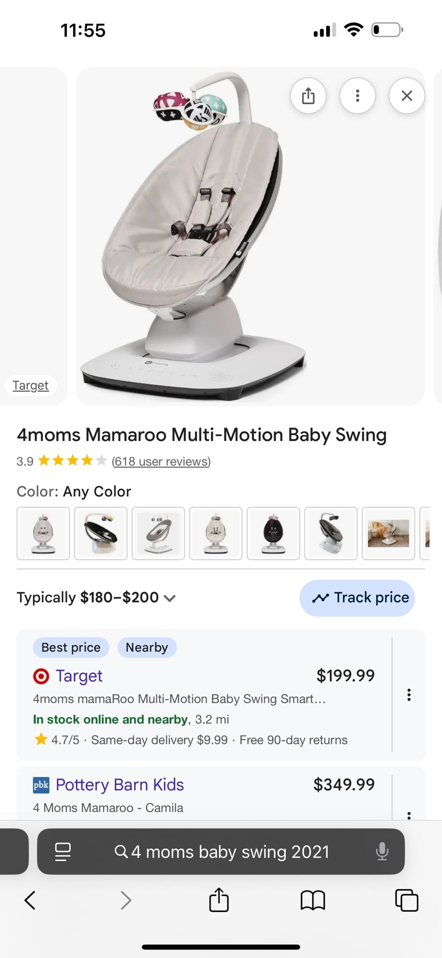 4moms Mamaroo Multi-Motion Baby Swing