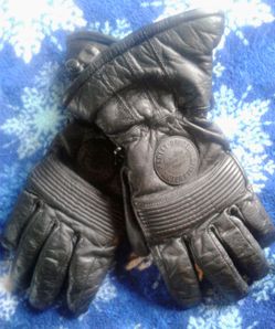 Black Gauntlet Harley Davidson Gloves