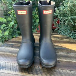 Black Short Hunter Boots 