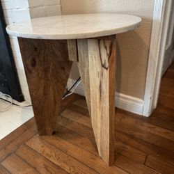 West Elm Granite Accent Table