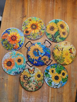 Sunflower Coasters