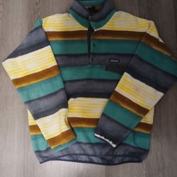 Patagonia Synchilla Snap-T Fleece Pullover Blanket Stripe Multicolor