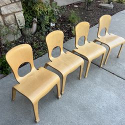 4 Community Play Woodcrest Chairs 