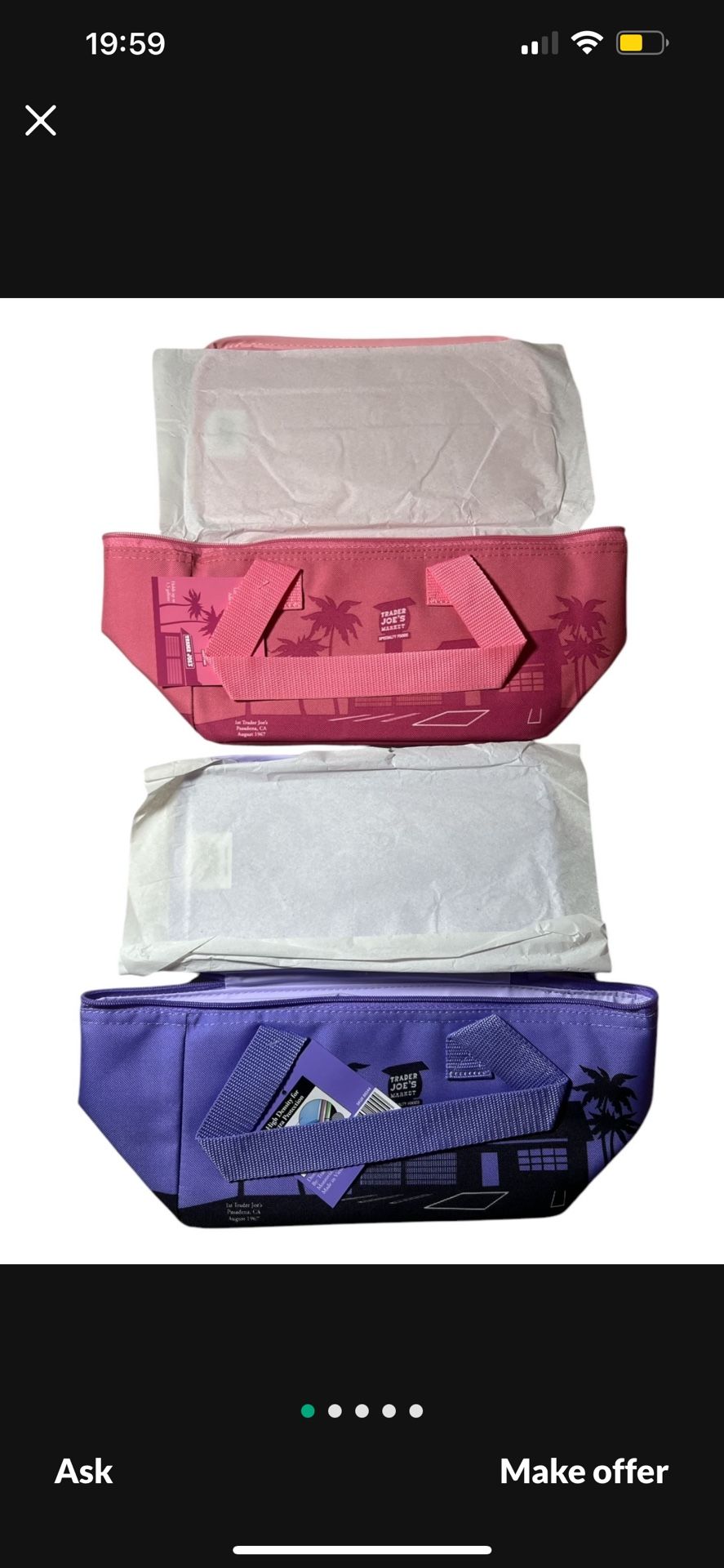 Trader Joe’s Insulated Valentines Day Totes