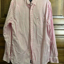 Like New Crown Pink Button Up Shirt Size Small 