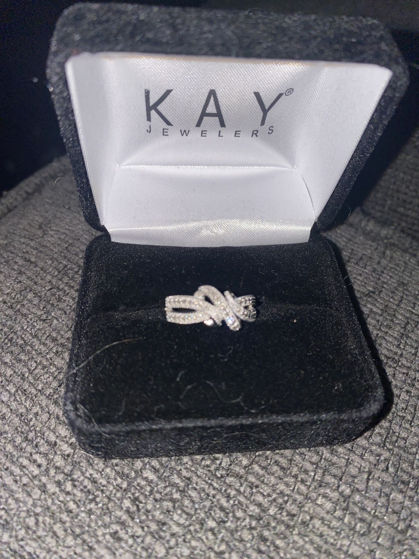 Kay 1/5 Ct Diamond Ring Sterling Silver 