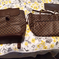 NWOT 3 Piece Louis Vuitton Handbag And Luggage set-READ DESCRIPTION