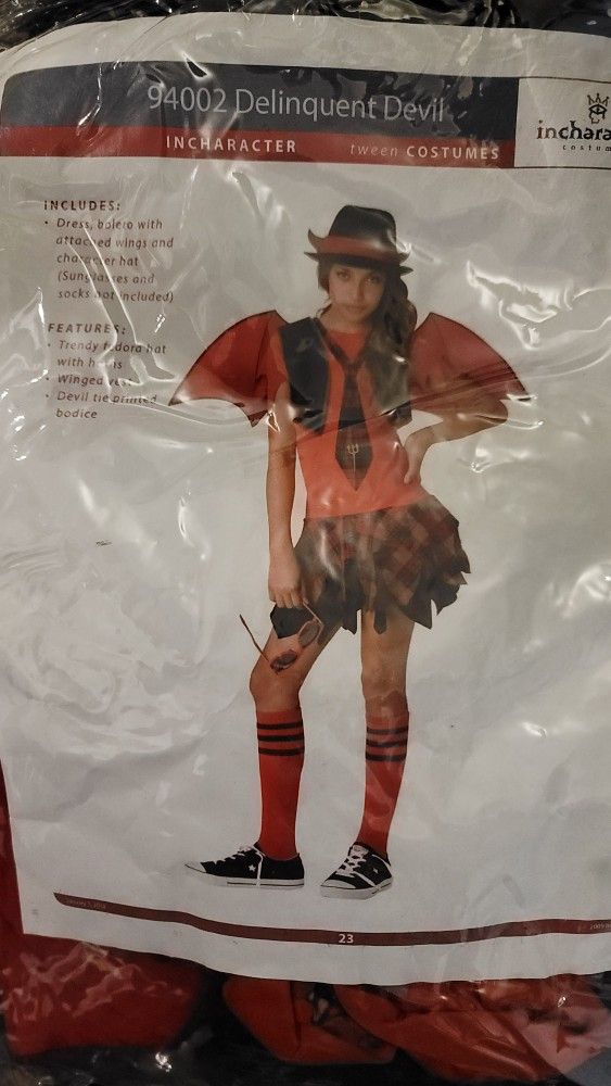 Girl delinquent devil Halloween Costume 