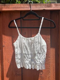 White floral top