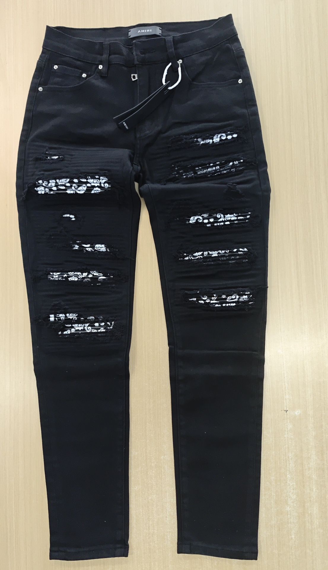 Black Amiri Jean Bandana Patch