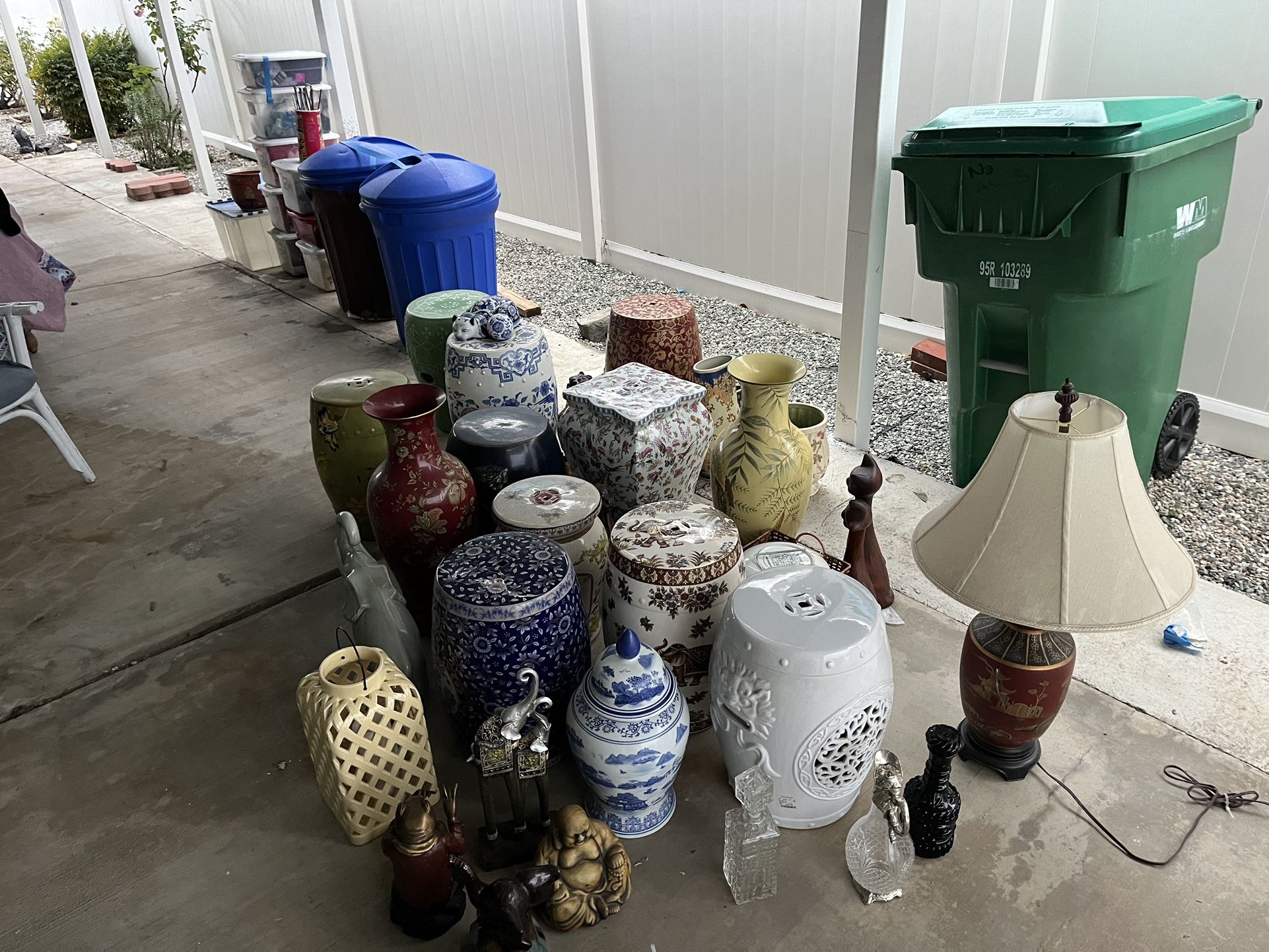 Asian End Tables And Misc