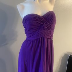 Lauren By Ralph Lauren Evening Wear Purple 100% Polyester Grown Size 12