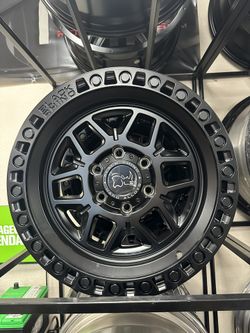 17 inch 17x9  BLACK RHINO KELSO Matte Black wheel rim 6x5.5 6x139.7 +0