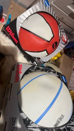 2 NCAA Wilson basketballs 28.5 in and 29.5 in