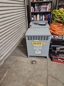 2 Used 15KVA Transformers Pri 480 Sec 208/120