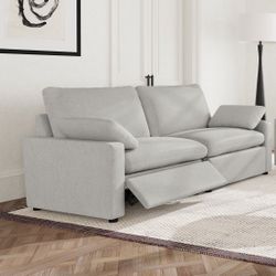 Gray Power Loveseat Cloud Couch - Free Delivery ✅ Modular Power Loveseat recliner 
