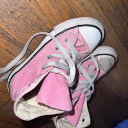 Size 11 Kids Pink Converse Girls 