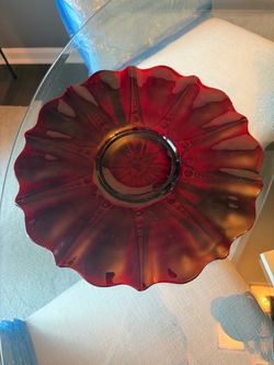 Royal Ruby Red Oyster and Pearl platter !