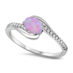 Size 6 Opal Diamond Ring 