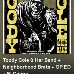 CONCERT TICKET Toody Cole Of Dead Moon