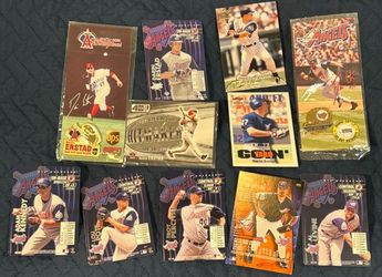 Darin Erstad Angels Card Lot – Gold Glove Commemorative Coins & Inserts