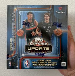 2025/26 Topps Chrome Update Series Basketball NBA Fanatics Exclusive Mega Box NEW/SEALED