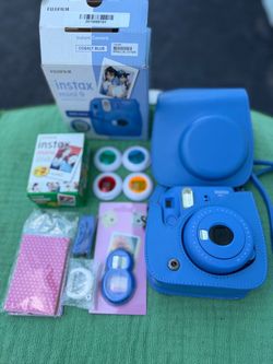 Fujifilm Instax Mini 9 Instant Camera Cobalt Blue – Complete Bundle
