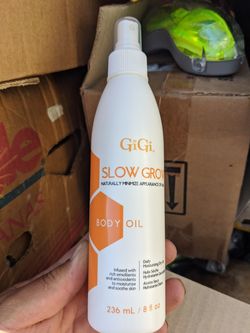 Slow grow body oil