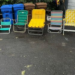 Various Styles Light Weight Beach / Lawn Chairs Great Prices Free Local Delivery Available 