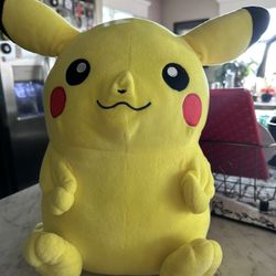 Pikachu Plush 14” – Cute Pokémon Stuffed Toy – Great Condition
