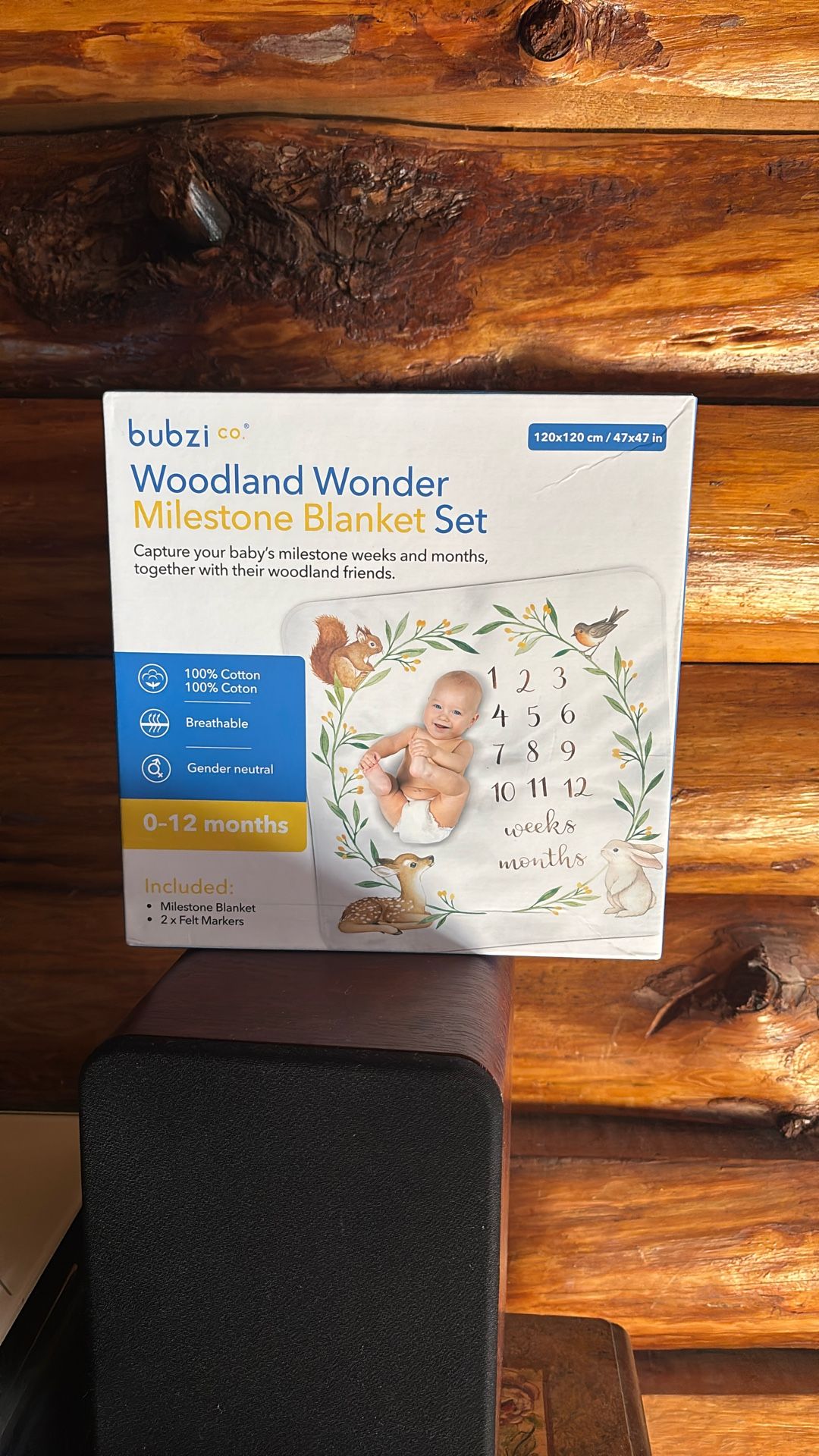 Milestone Blanket Set Bubzi Co - Woodland Wonder