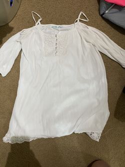 White lace dress Size M