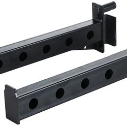 New Rack Squat Cage Smith machine Bench Spotter Arms Pair  Black $20