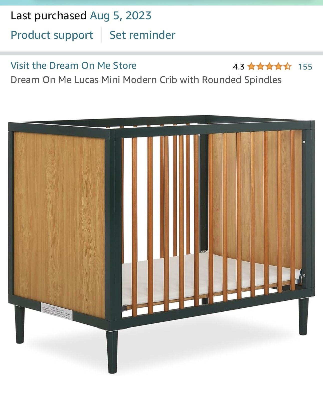 Mini Crib And Baby Mattress