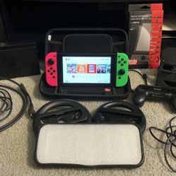 Nintendo Switch Bundle – Dock, Chargers, Case & Accessories