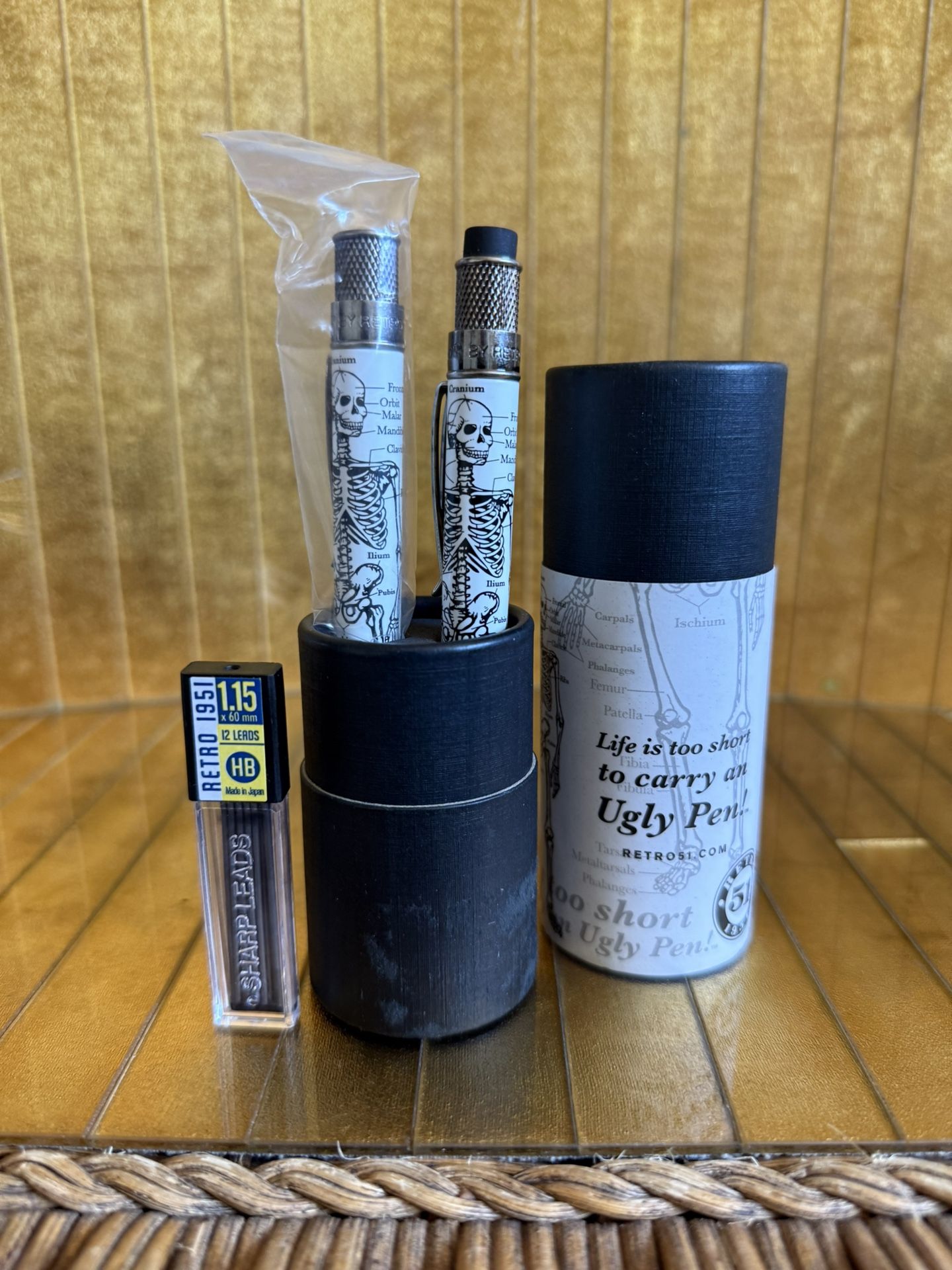 Retro 51 Tornado Dr. Gray Rollerball Pen & 1.15mm Mechanical Pencil Set - NEW