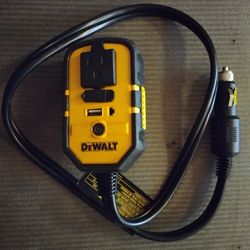 DeWALT 140-Watt Portable Car Power Inverter With Dual USB Ports