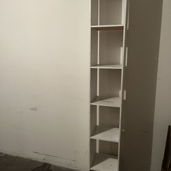 White Tall Shelving Unit
