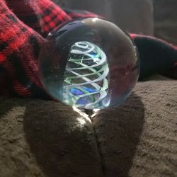 SIGNED VINTAGE PAPERWEIGHT 