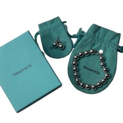 Authentic Tiffany & Co Jewelry Set (Earrings + Bracelet)