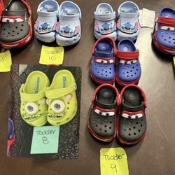 Disney. Croc Shoes. Kids And Toddlers.  McQueen Light Up.  $35 Each.  New 
