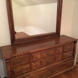 Solid Pecan Wood Dresser