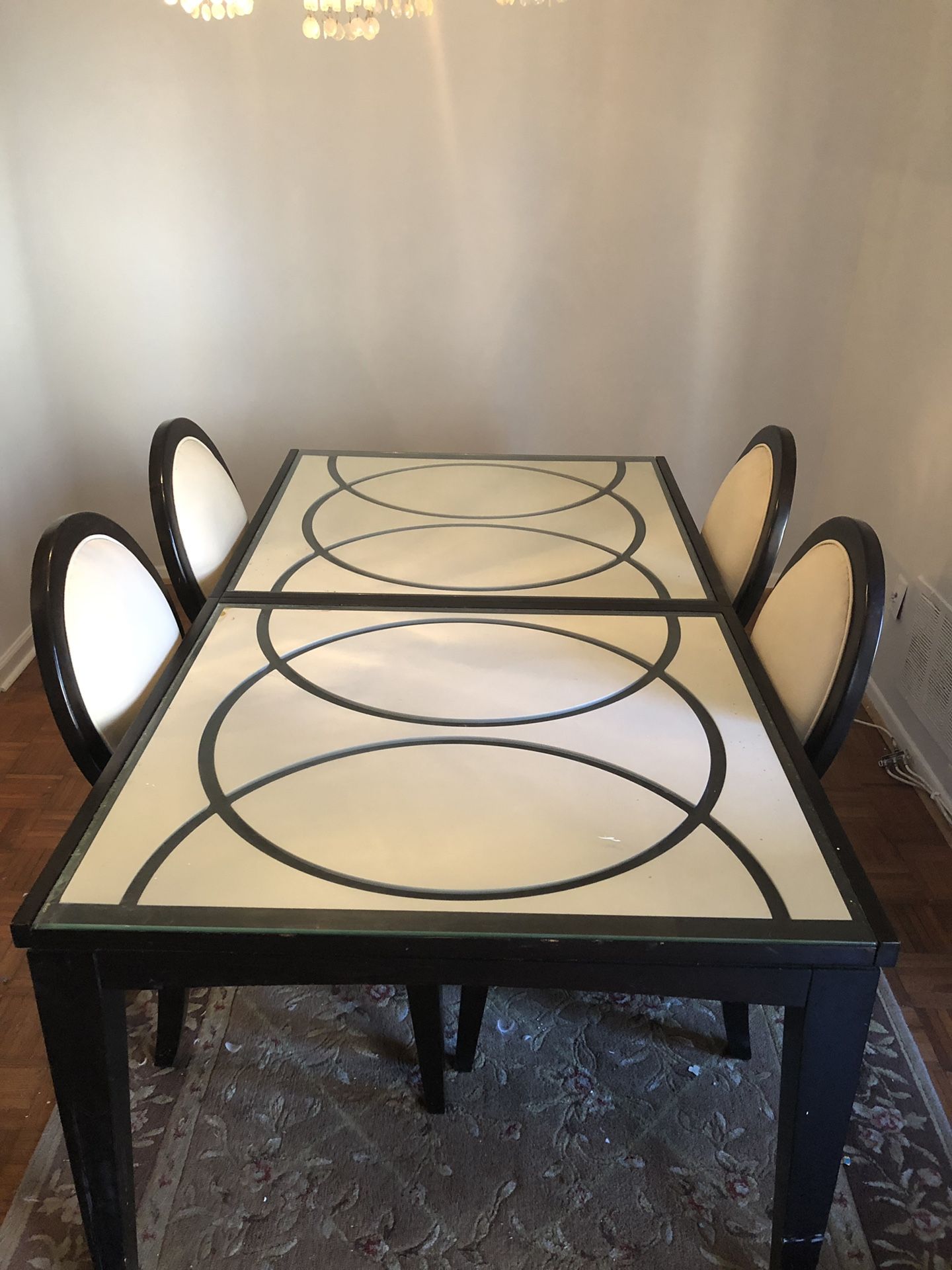 Dining table with extend