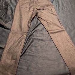 Faux leather pants
