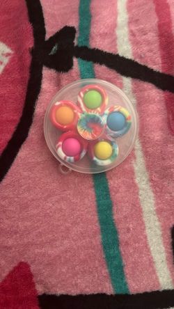 🌈🌀 Tie-Dye Fidget Spinner with Pop-Its – Spin, Pop, Relax! ✨