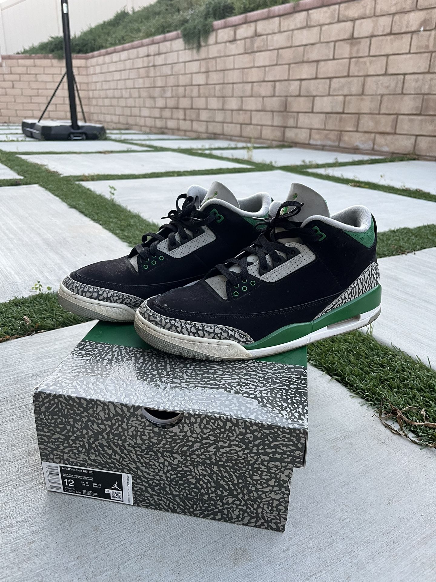 Air jordan retro 3 size 12