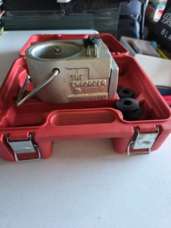 The Enforcer Trailer Coupler Lock with Case and Keys